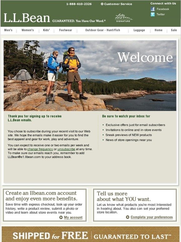 L L Bean Email Newsletters Shop Sales Discounts And Coupon