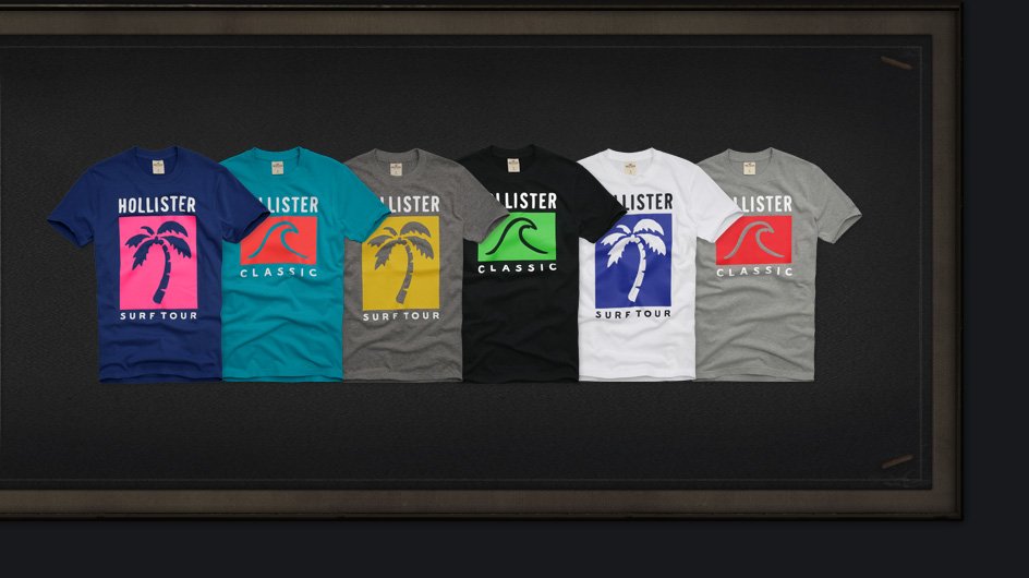 hollister graphic tees