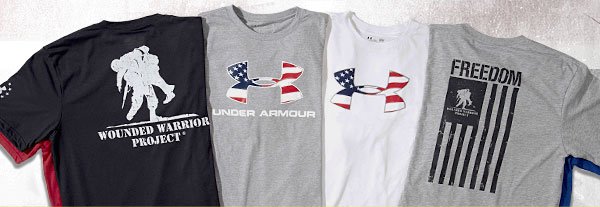 under armour american flag t shirt