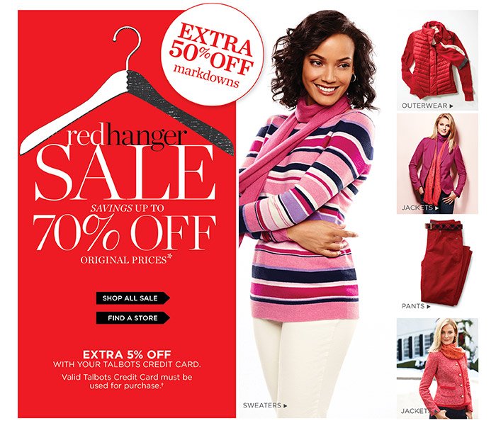 Talbots: NOW Up to 70% Off! Shop Red Hanger Sale. | Milled