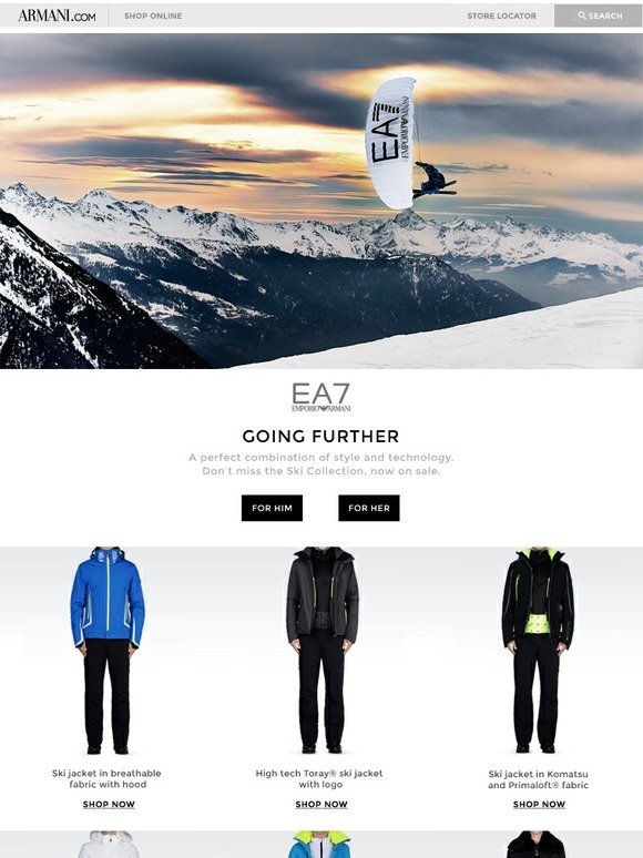 Armani: EA7: The Ski Collection on sale 