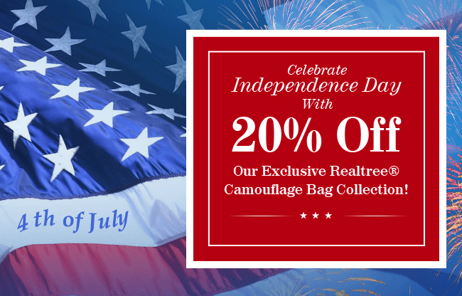 Celebrate Independence Day With 20% Off Our Exclusive Realtree Camouflage Bag Collection!