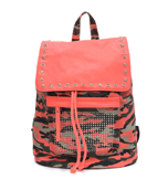Camo Canvas Backpack with Studs Decoration with Neo color