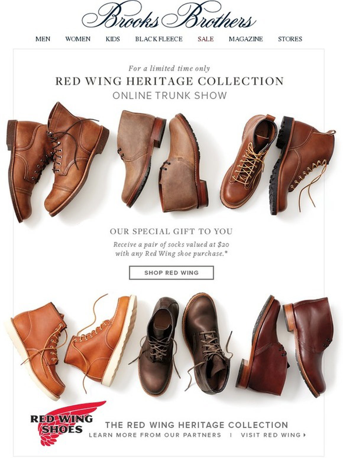 red wing brooks brothers