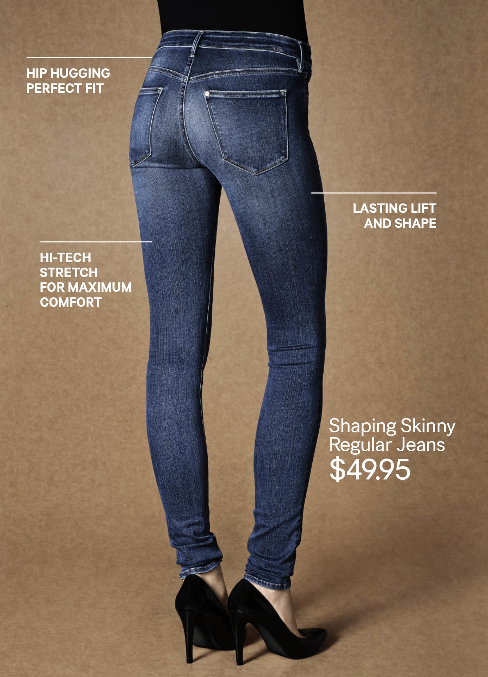 h and m shaping jeans