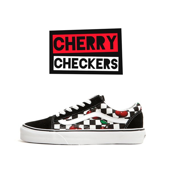 vans cherry checkerboard old skool