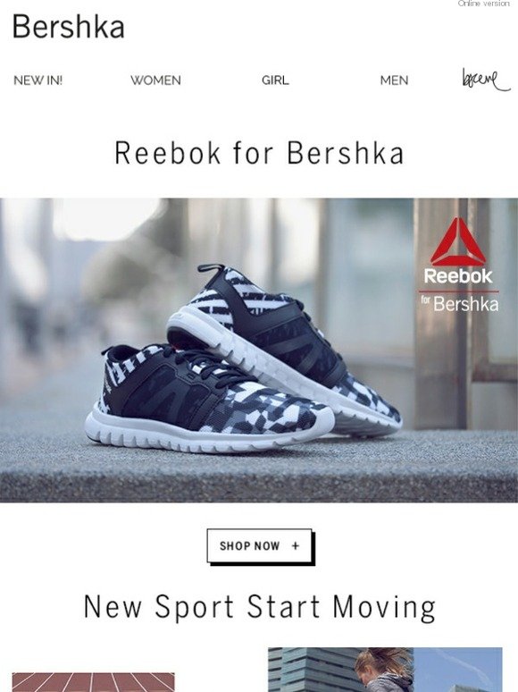 reebok bershka shoes