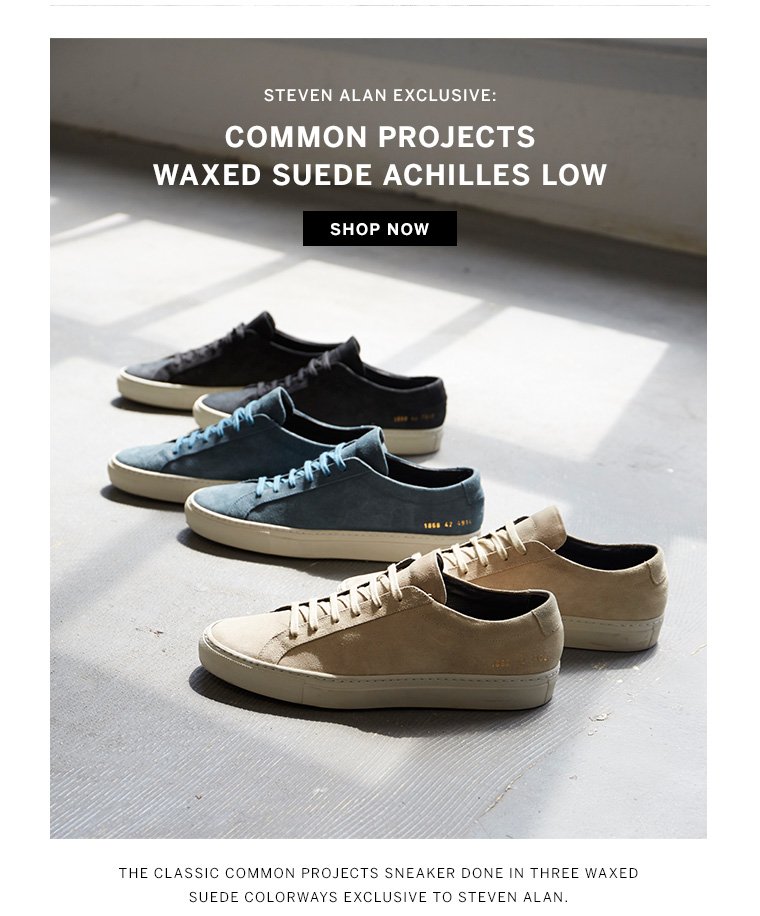 common projects waxed suede