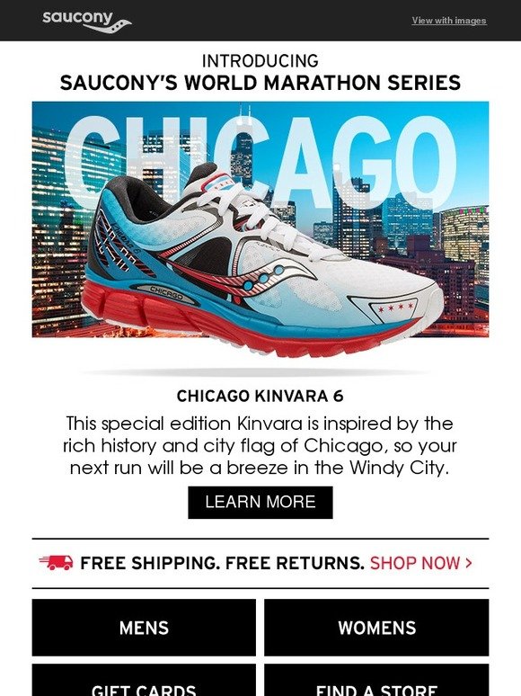 saucony kinvara chicago marathon edition
