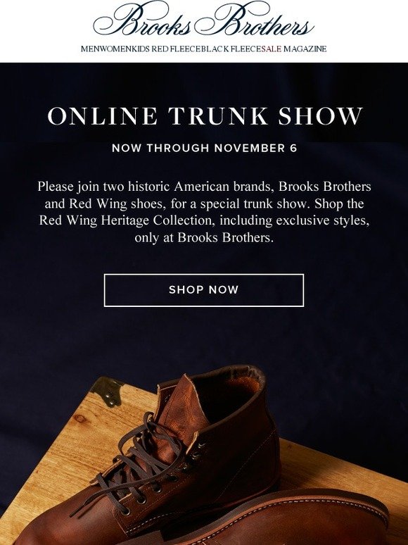 brooks brothers trunk show