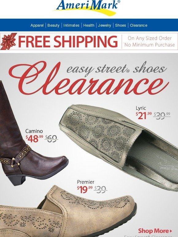 easy street shoes clearance