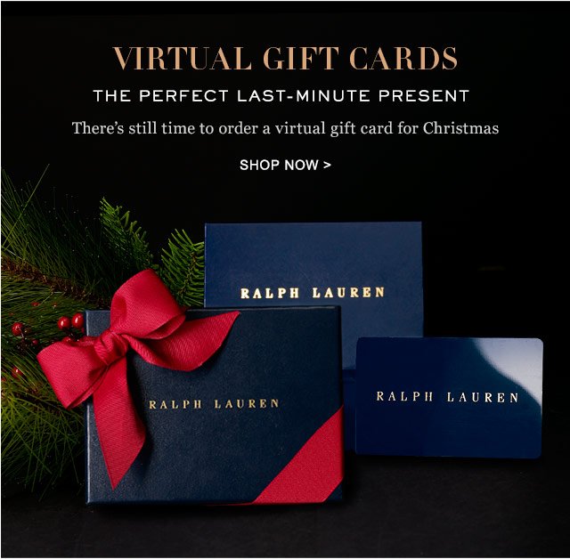 Ralph Lauren: A Virtual Gift Card, the 