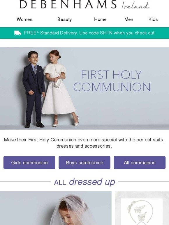 debenhams holy communion suits