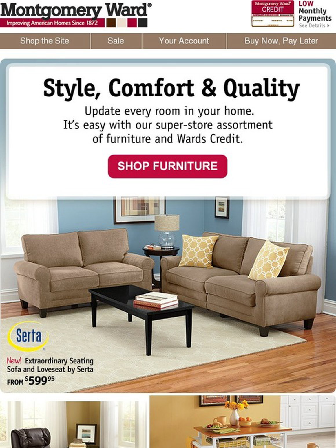 Montgomery Ward Wow 1000s Of Furniture Choices For The Whole