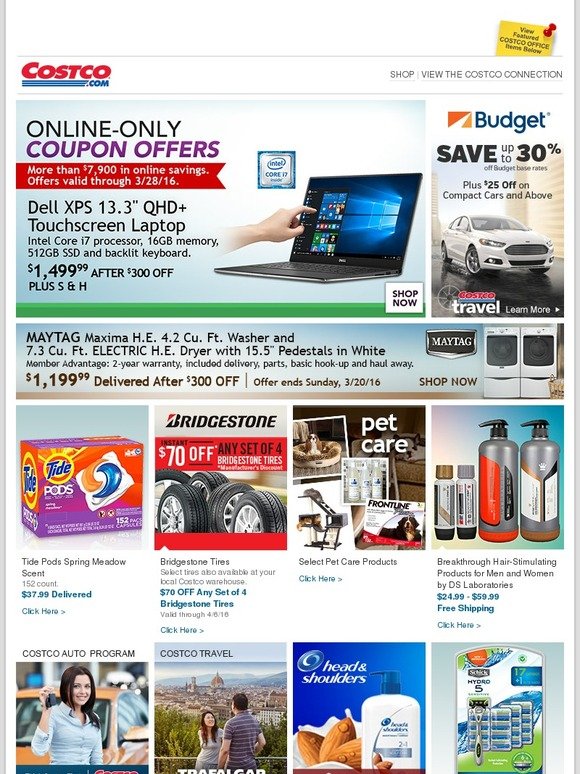 Costo: Online-Only Coupon Offers! Plus More Savings on Rental Cars, Maytag, Pet Care and More. | Milled