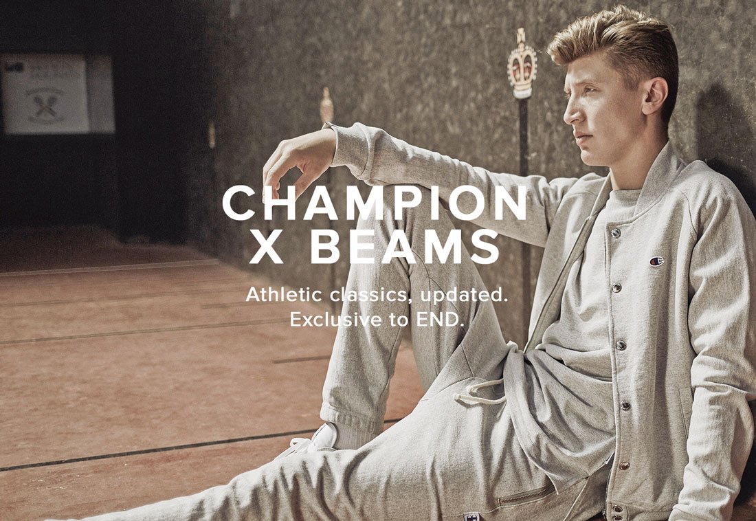 champion x beams coach jacket