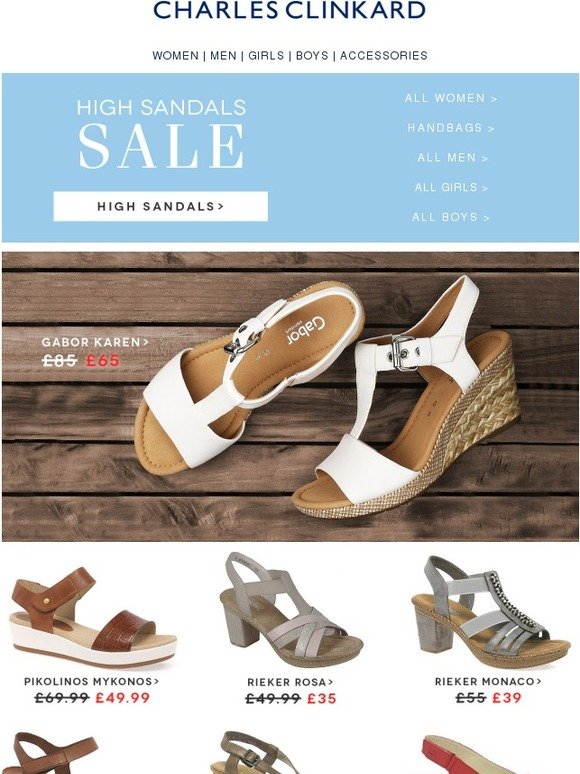 charles clinkard sandals sale