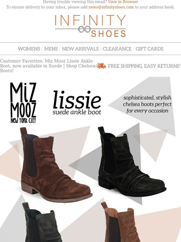 Infinity Shoes Email Newsletters: Shop 