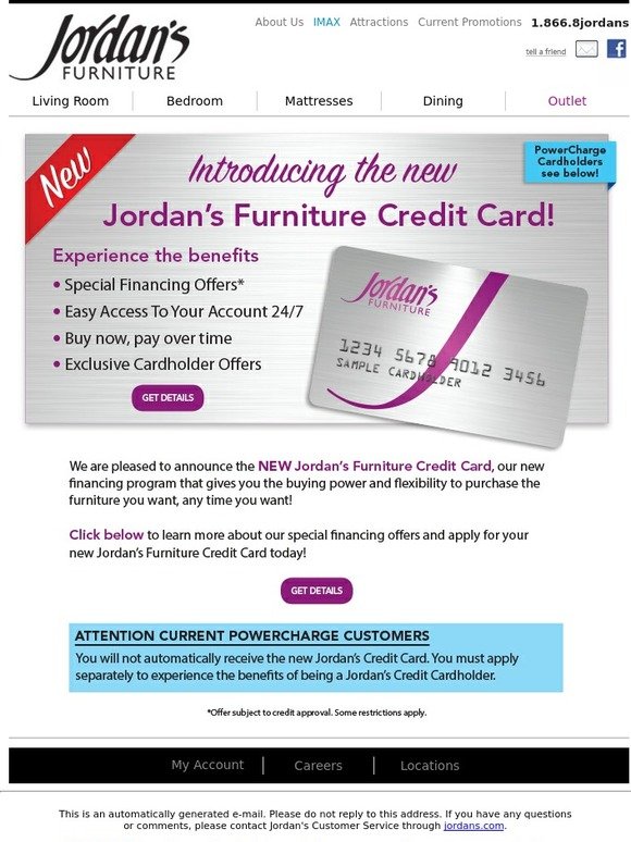 Jordan S Furniture Introducing The New Jordan S Credit Card