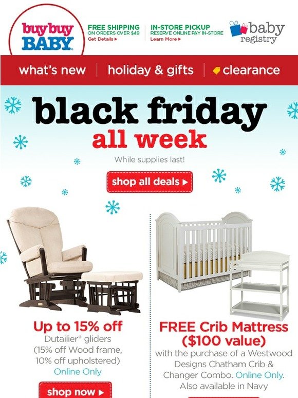 black friday nursery furniture deals