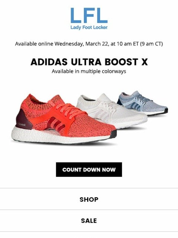 Available 3.22 – adidas Ultra Boost X 