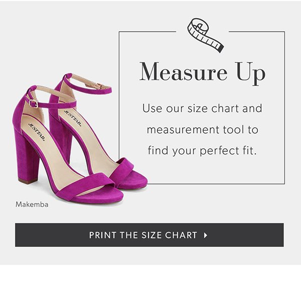 justfab shoe sizes