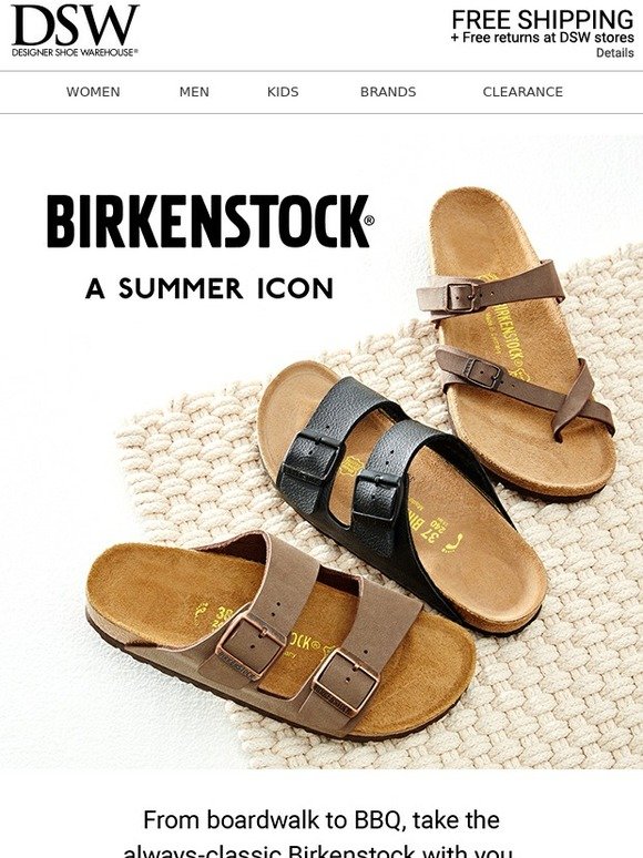 dsw womens birkenstock sandals