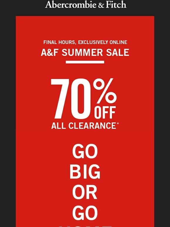 abercrombie clearance final sale
