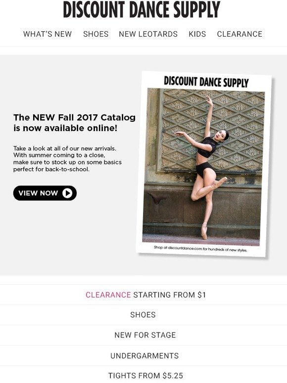 Discount Dance Supply: Our Fall Catalog 