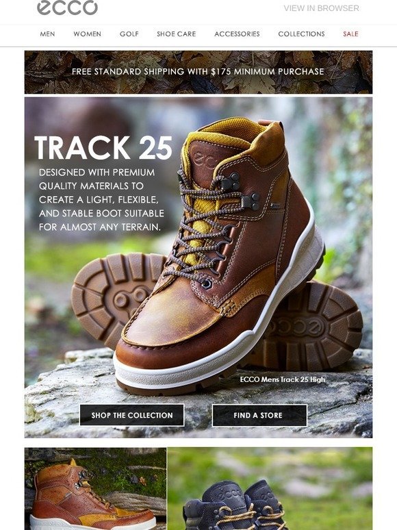 ECCO USA SHOES: Track 25-New Styles 