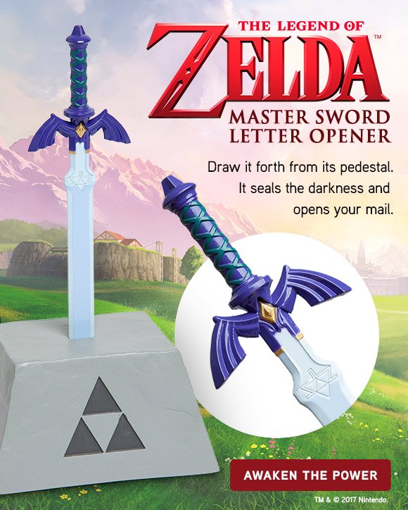 legend of zelda master sword letter opener