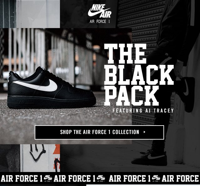 Footasylum: Air Force 1 'Black Pack 