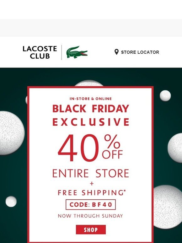 black friday lacoste deals