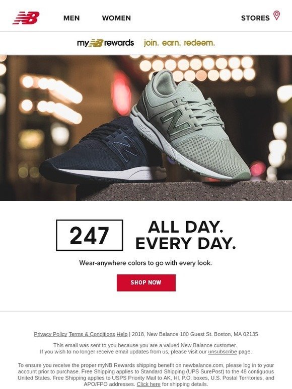 new balance email discount