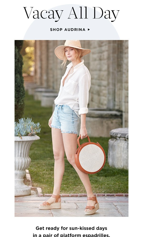 Vacay-ready espadrilles and straw bags 