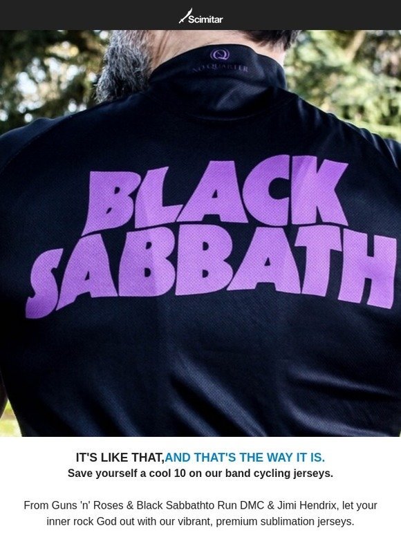 black sabbath cycling jersey