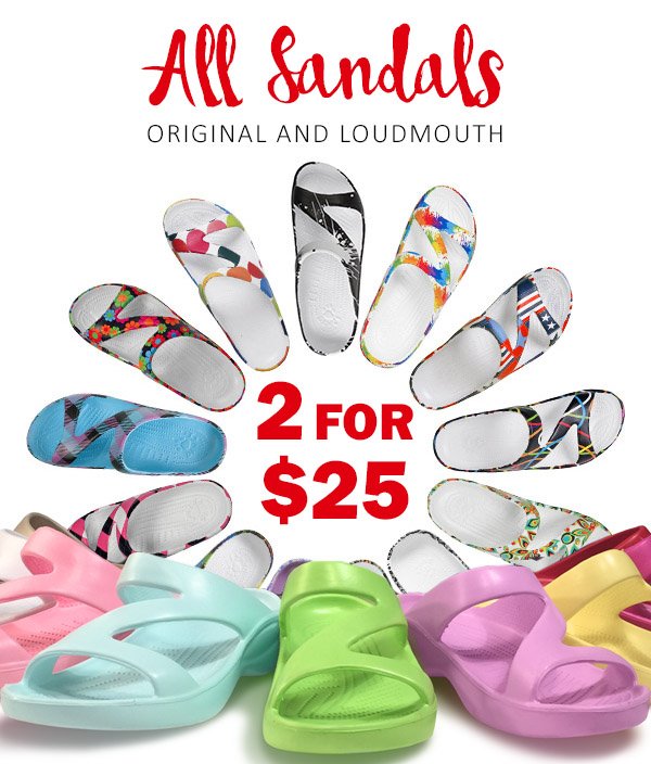 DAWGS: Loudmouth sandals | 2 for $25 