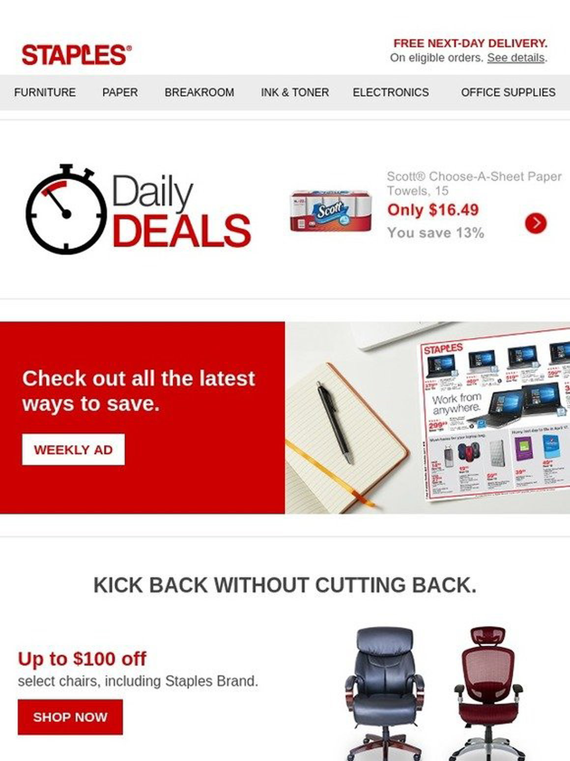 Staples Email Newsletters Shop Sales Discounts And Coupon Codes