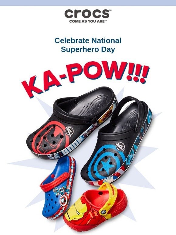 Crocs: Celebrate National Superhero Day 