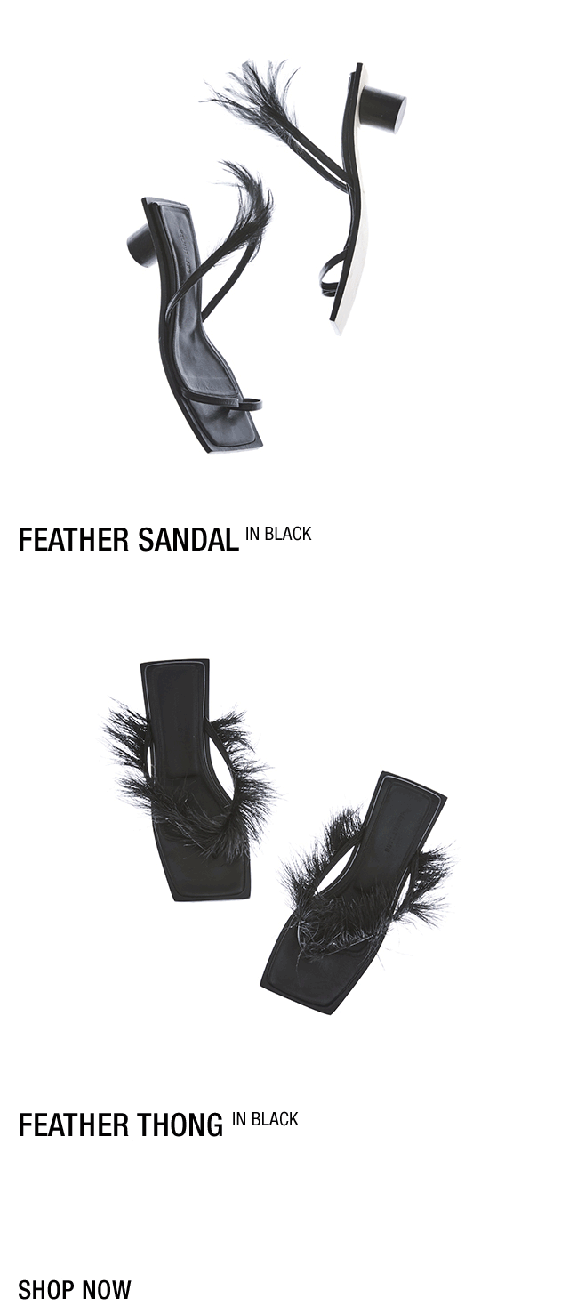 Helmut Lang: The Feather Sandal and 