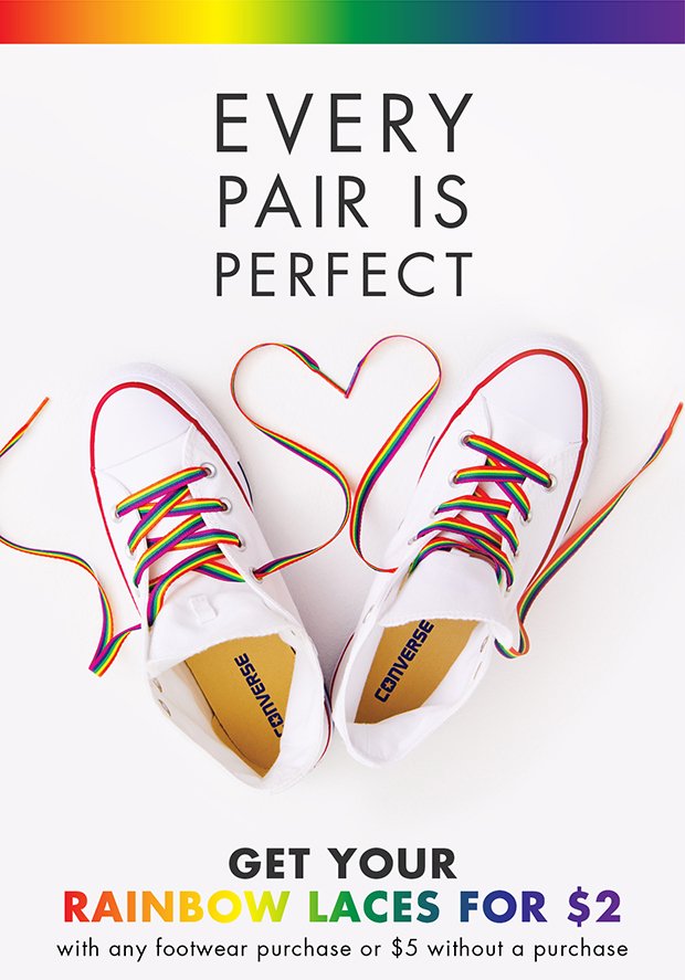 DSW: 🌈 Get your rainbow laces! 🌈 | Milled