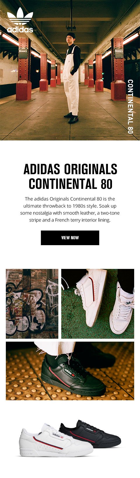 adidas originals continental 80 foot locker