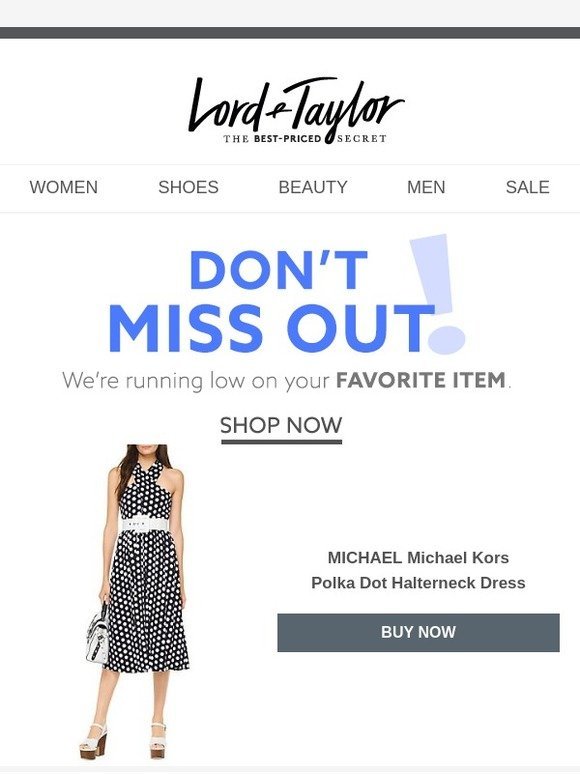 lord and taylor michael kors dresses