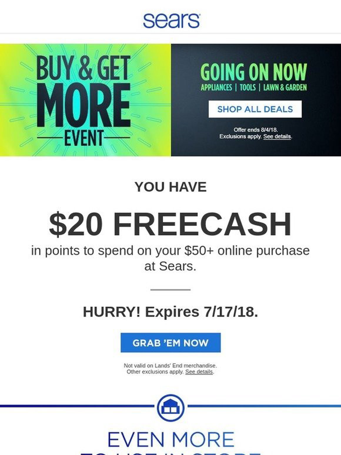Sears Email Newsletters Shop Sales Discounts And Coupon Codes