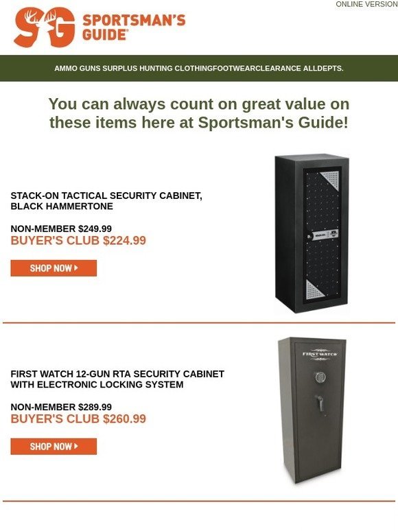 The Sportsman S Guide Are You Still Interested In Our Stack On