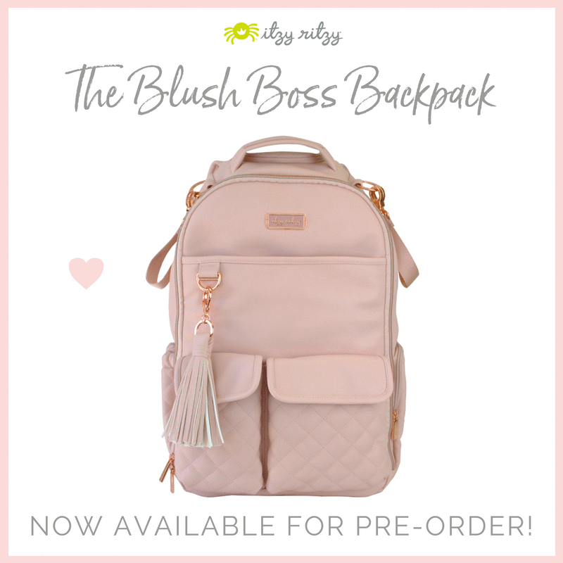blush diaper bag backpack