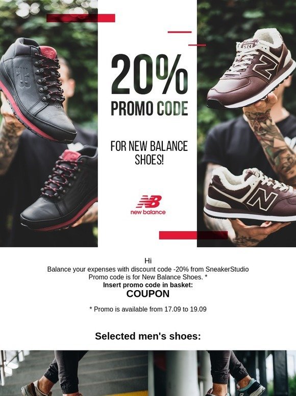 promo code for New Balance shoes 