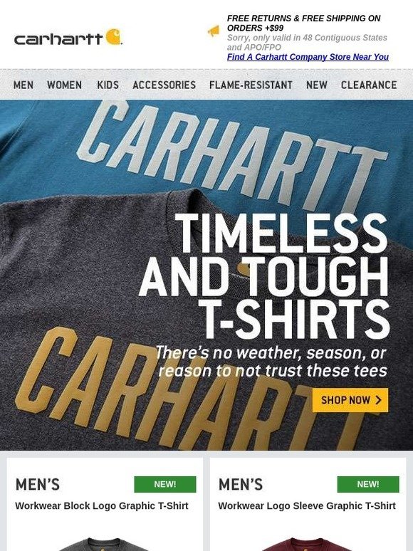 Carhartt T Shirts That Come Ready To Work 24 7 365 Milled