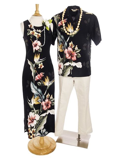 matching tropical outfits for couples