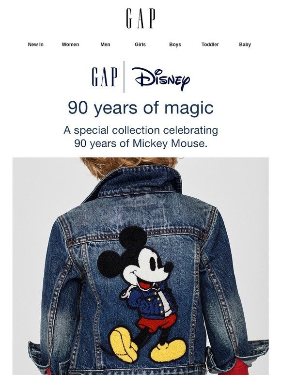 gap mickey denim jacket